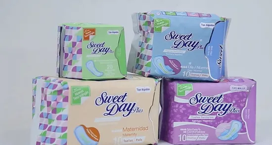 Sustainable Eco Friendly Personal Hygiene Products Almohadillas Sanitarias PARA Mujer Panty Liners for White Bolld