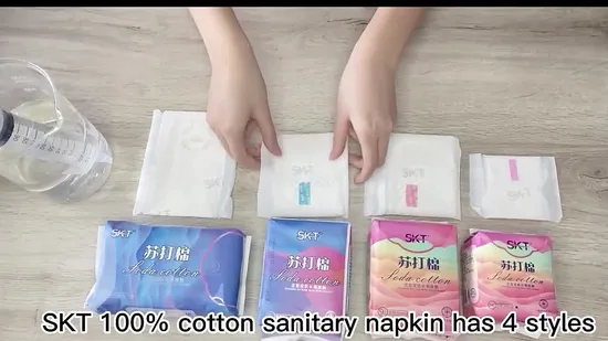 Factory Day Time Use Cotton Feminine Hygiene Disposable Sanitary Pads 