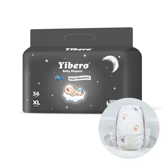 Factory Soft Breathable Disposable Diaper Premium Nappies Fast Absorption Newborn Baby Diapers 