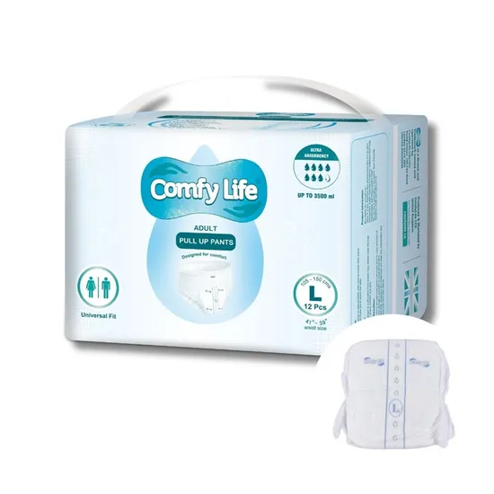 Ultra Thin Soft Breathable Panty Disposable Adult Pants Diaper 