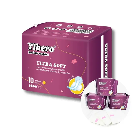 High Quality Ultra Thin Winged Organic for Feminine Hygiene Products Menstrual Pads 