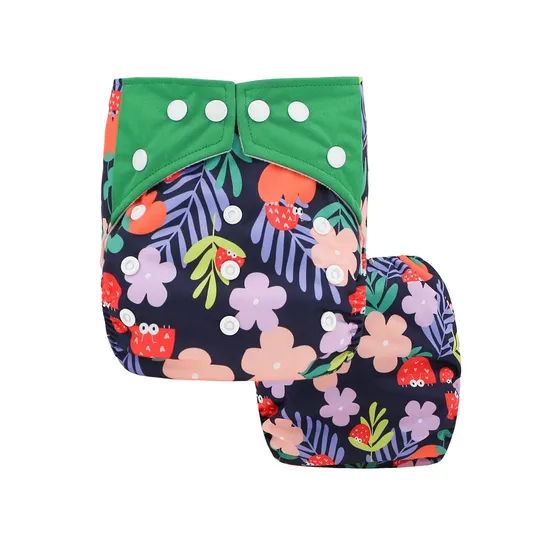 Hot Selling Newborn Boys and Girls Washable Reusable Cloth Diaper Baby 