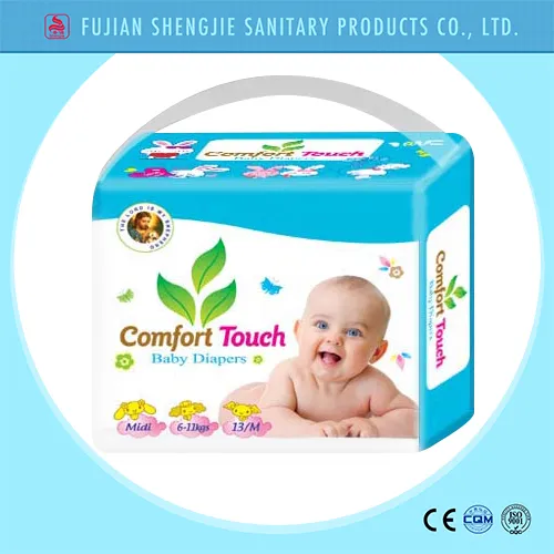 Hot Sale Magic Tape Cloth Like Cover Smart Disposable Baby Diaper Factory Price 